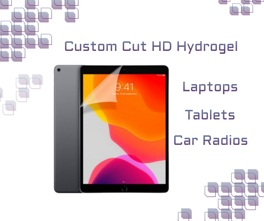 Custom Cut Hydrogel for Tablets, Laptops, Car Radios